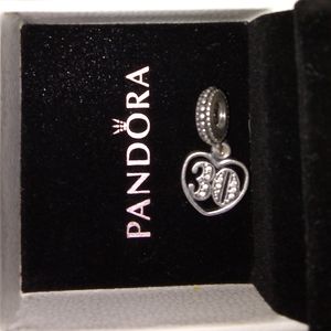 Authentic "30" Celebration Dangle Pandora Charm